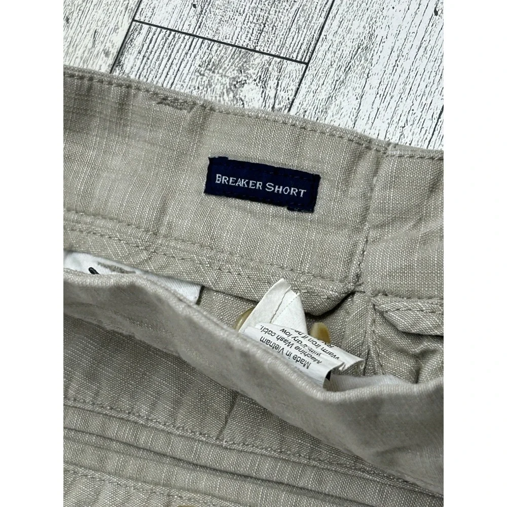 Vineyard Vines Stretch Breaker Khaki Shorts Mens 34 Golf‎ Pockets 100% Cotton